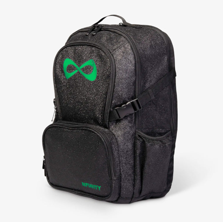 Nfinity Sparkle-ryggsekk svart - lilla logo