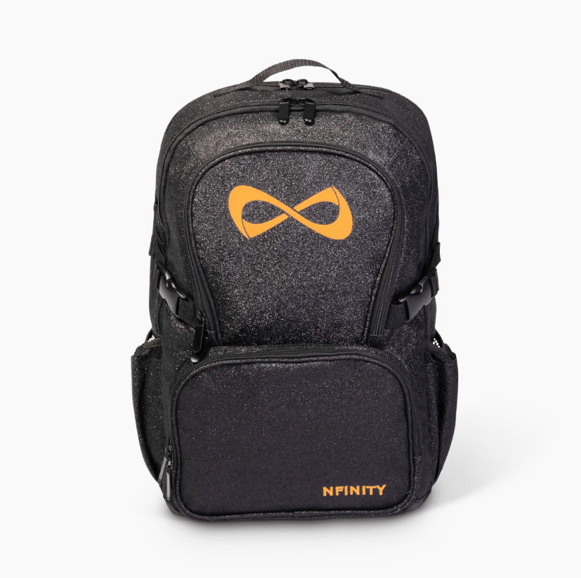 Nfinity Sparkle-ryggsekk svart - lilla logo