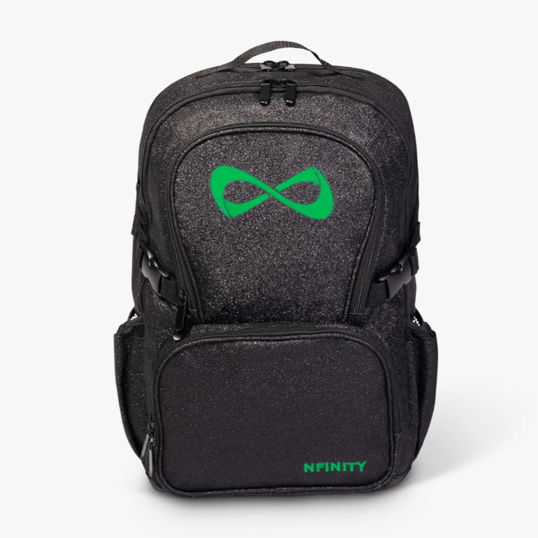 Nfinity Sparkle-ryggsekk svart - lilla logo