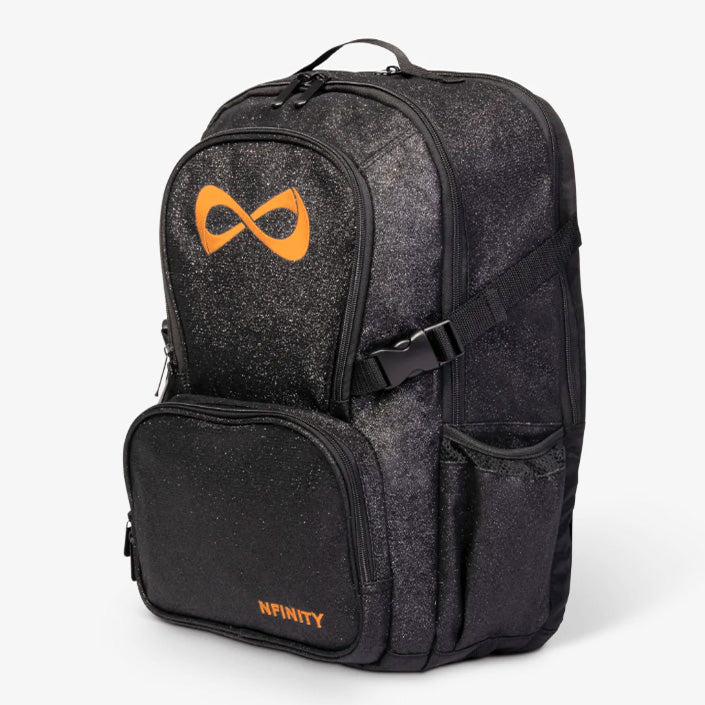 Nfinity Sparkle-ryggsekk svart - lilla logo