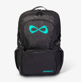 Nfinity Sparkle -reppu, musta - violetti logo